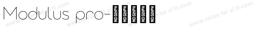 Modulus pro字体转换